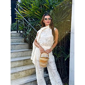 CALÇA GIOH COM TEXTURA
