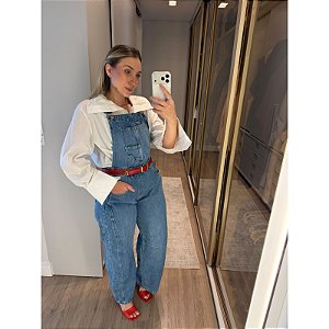 JARDINEIRA JEANS BIA