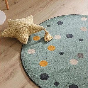 Tapete Redondo Minimalista Bolas- varias cores