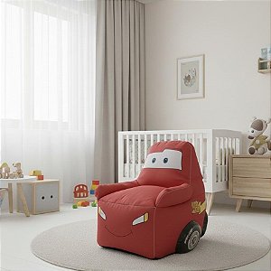 Puff Infantil Design Carro Racing – Algodão Premium