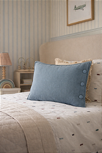 Almofada Decorativa Soft Linen Azul Bruma- Infantil