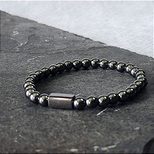 Pulseira Hematita Masculina Santo Rei