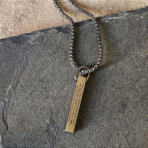 Corrente com pingente Pai Nosso