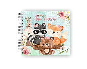 Livro da Bebê Personalizado | Bosque Menina