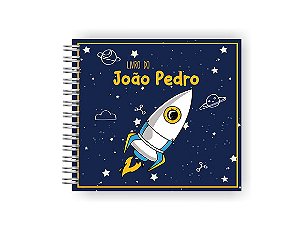 Livro do Bebê Personalizado | Foguete Menino