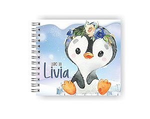 Livro da Bebê Personalizado | Pinguim Menina