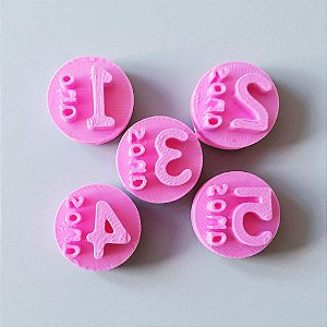 Carimbo para Doces e Brigadeiro | Kit Idade | 1 a 5 anos