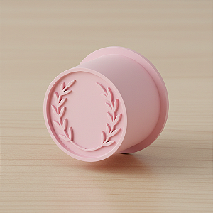 Modelador e Ejetor Para Modelar Doces, Massas e Brigadeiros | Frame Circular Folhas Louro