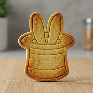 Cortador e Marcador para Biscoito, Pasta Americana, Bolacha, Massa | Circo | Coelho na Cartola
