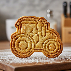 Cortador e Marcador para Biscoito, Pasta Americana, Bolacha, Massa | Fazendinha | Trator