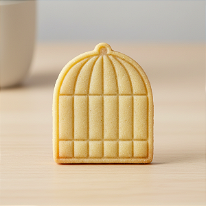 Cortador e Marcador para Biscoito, Pasta Americana, Bolacha, Massa | Jardim | Gaiola de Passarinho