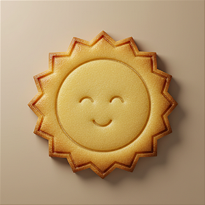 Cortador e Marcador para Biscoito, Pasta Americana, Bolacha, Massa | Sol MODELO 2