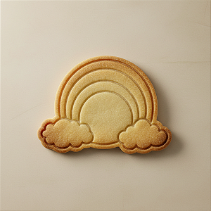 Cortador e Marcador para Biscoito, Pasta Americana, Bolacha, Massa |Nuvem e Arco Iris