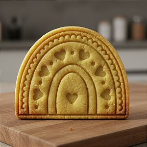 Cortador e Marcador para Biscoito, Pasta Americana, Bolacha, Massa | Arco Iris Boho