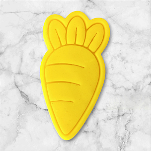 Cortador + Carimbo de Biscoitos e Pasta Americana - Páscoa | Cenoura