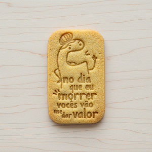 Cortador e Marcador para Biscoito, Pasta Americana, Bolacha, Massa | Dia das Mães | No dia que eu morrer vocês vão me dar valor