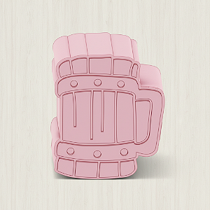 Modelador e Ejetor Para Modelar Doces, Massas e Brigadeiros | Chopp e Churrasco | Caneca de Chopp de Madeira