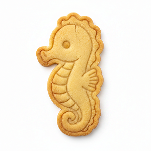 Cortador e Marcador para Biscoito, Pasta Americana, Bolacha, Massa | Fundo do Mar | Cavalo Marinho