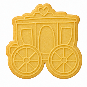 Cortador e Marcador para Biscoito, Pasta Americana, Bolacha, Massa | Princesa | Carruagem