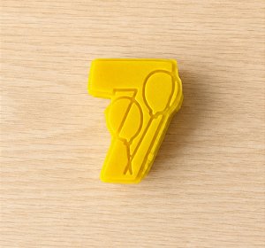 Modelador e Ejetor Para Modelar Doces, Massas e Brigadeiros | Número 7 com Balões