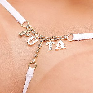 CALCINHA FIO DENTAL COM FRASE PUTA