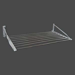 Varal De Parede Retratil Articulado 6 Varetas Aluminio - Home Plus