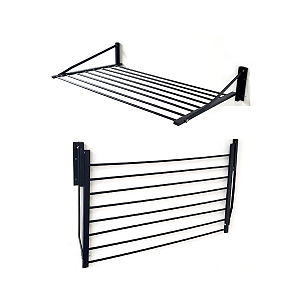 Varal De Parede Retratil Articulado 9 Varetas Aluminio - Home Plus