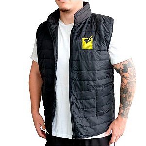Colete Puffer Coco Quadrado - Preto