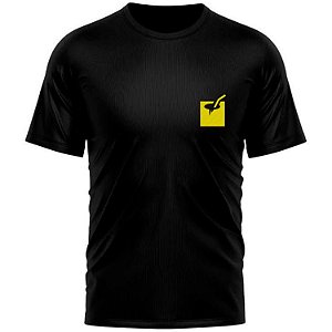 Camiseta de Corrida Coco Quadrado - Preta