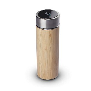 Garrafa Térmica Bambu 400 ml - Mínimo 30 unidades