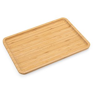 Petisqueira de Bambu Retangular - Mínimo 30 unidades