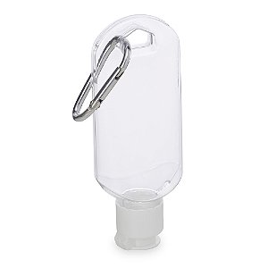 Frasco Plástico 55ml com Mosquetão  - Mínimo 50 unidades