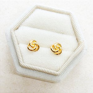 Brinco Dourado Trançado