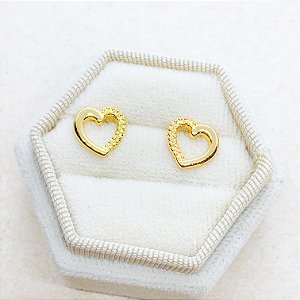 Brinco Dourado Coração