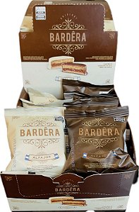 Display Alfajor Bardêra com 12un. 50gr - 6 Chocolate meio amargo 6 Chocolate branco