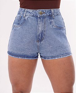 Short Jeans Lavagem Clara De Barra