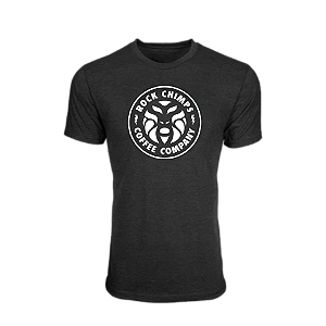 Camiseta Rock Chimps Coffee Company | Cor: PRETO tam: GG
