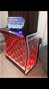 Balcão Bolha Curvo Onda com Laterais Bolha de 1,00M