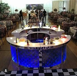 Balcão Bolha Ilha de 3,00m de Diâmetro