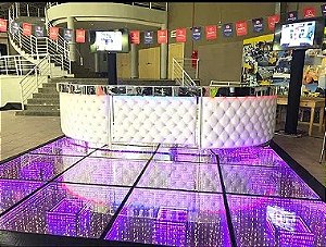 Projeto 2 Balcões Captonê Curvo 2,30M + Balcão Captonê Reto 1,50M