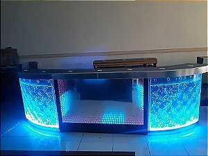 Projeto  Balcão Infinity 1,50M + Dois Balcão Bolha Módulos Curvo 1,15M cada