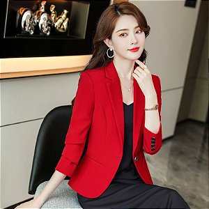 Estilo coreano casual fino ajuste cintura apertada primavera e outono preto pequ