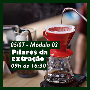 Curso " Brewer - Pilares da extração" - 05 de Julho - 09h às 16:30.