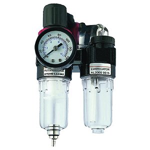 Filtro Regulador e Lubrificador 1/4 Pol. para Ar e Óleo - PNW140009