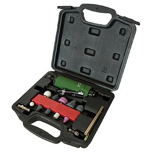 Kit Mini Retífica Pneumática 1/4 Pol. com Maleta e 16 Peças - PNW140210
