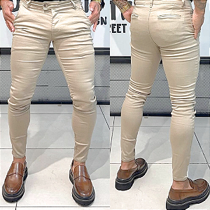 Calça Alfaiataria Areia Skinny