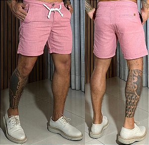 Bermuda Linho Rosa