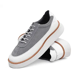 Tenis Casual Alaska Camurça Branco