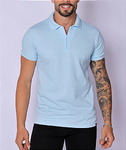 Polo Ziper Azul Bb