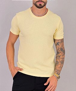 Camiseta Tricot Amarelo